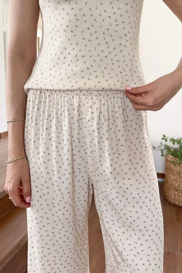 Tailored Floral Lounge Pants
