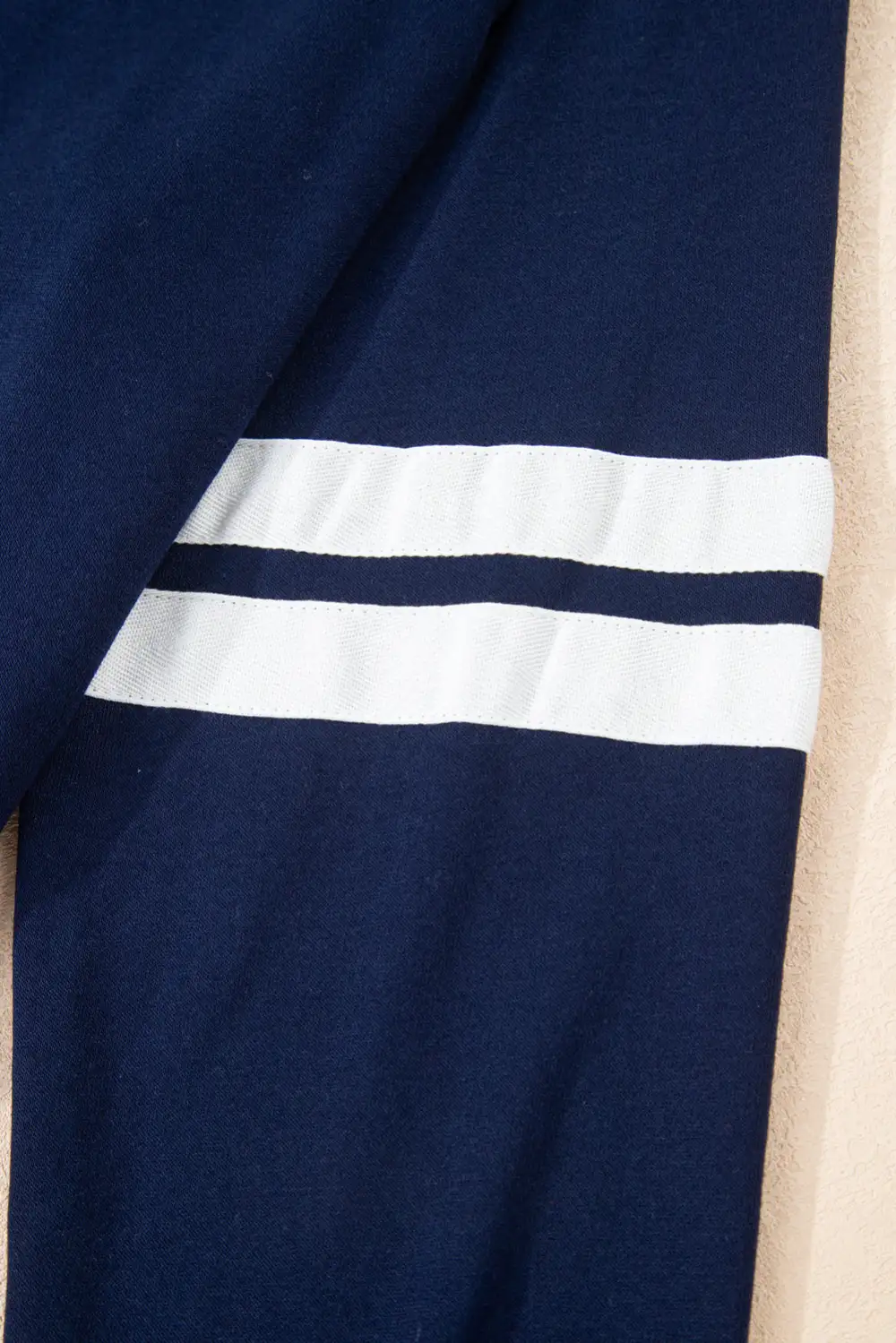 Fitted Printed Varsity Detail Coordinated Set