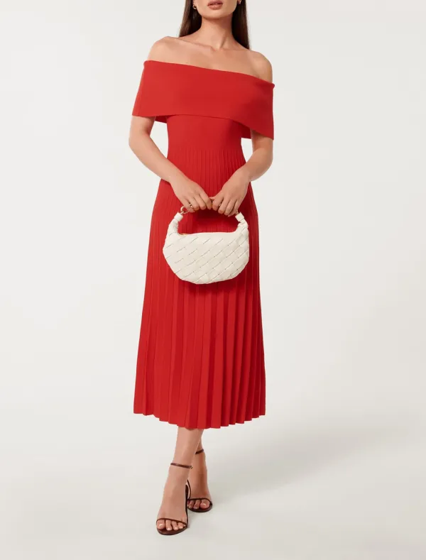 Bardot Knit Midi Dress