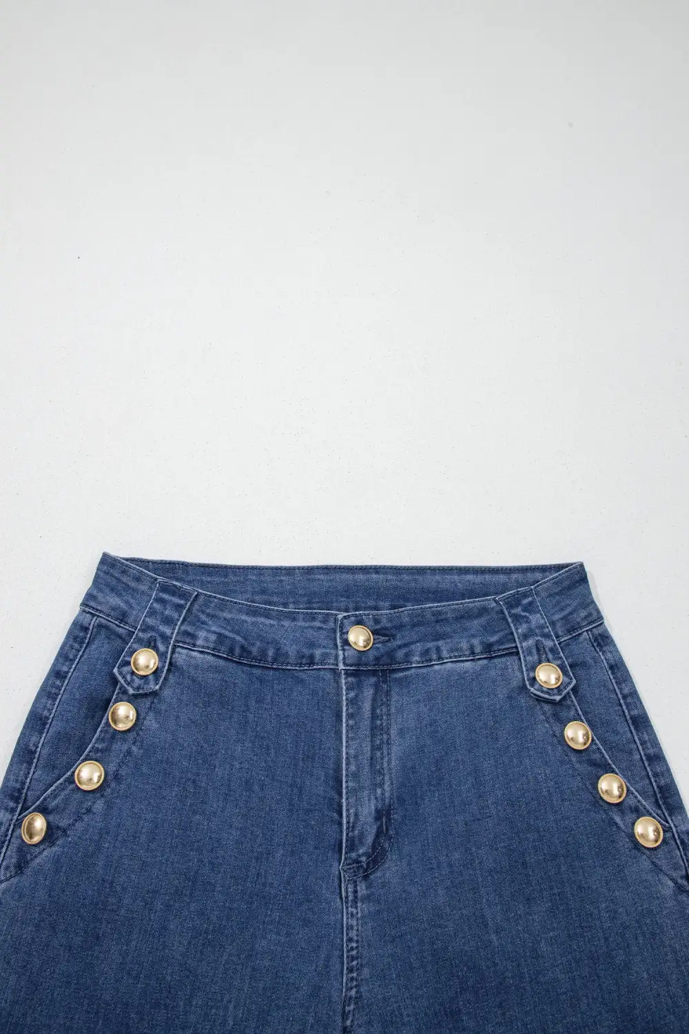 Casual Panel Detail Denim Jeans