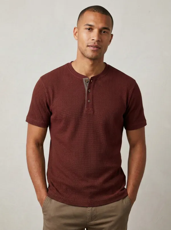 Classic Comfort Men's Short-Sleeve Henley Shirt