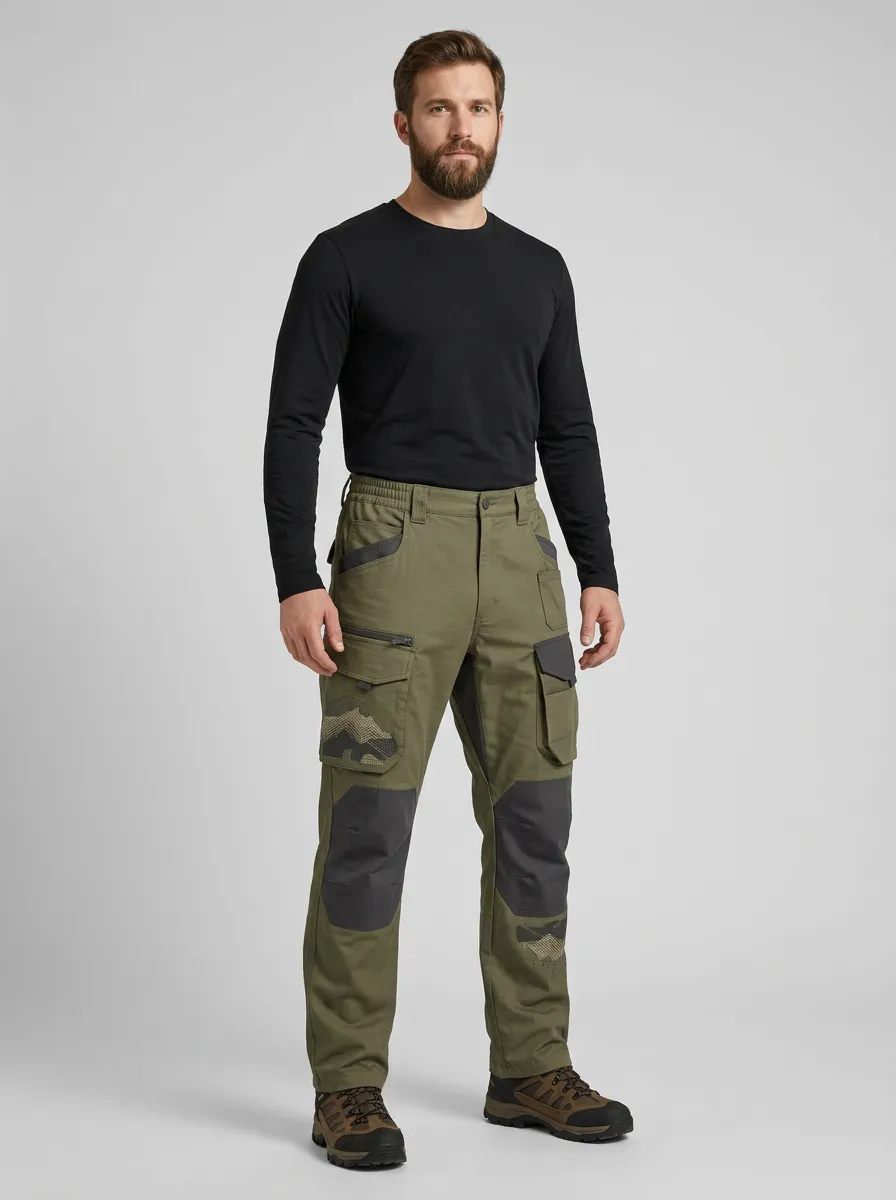 Unisex Mountain Graphic Tactical Work Pants