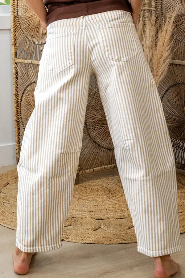 Everyday Barrel Stripe Jeans