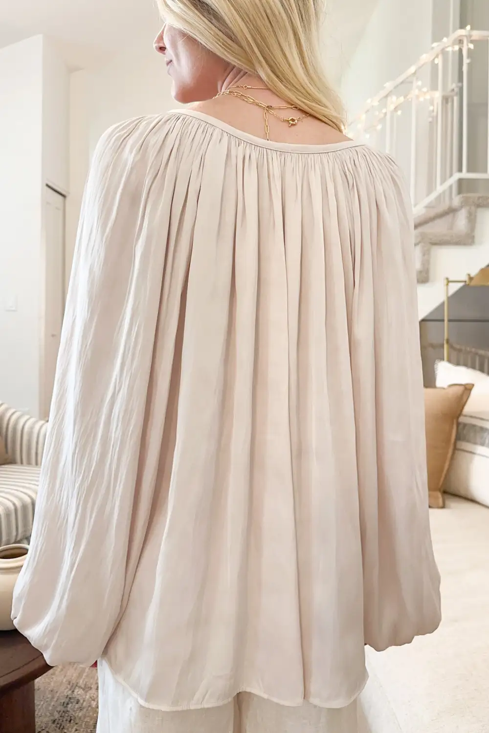 Easy Wear Soft Satin Blouse