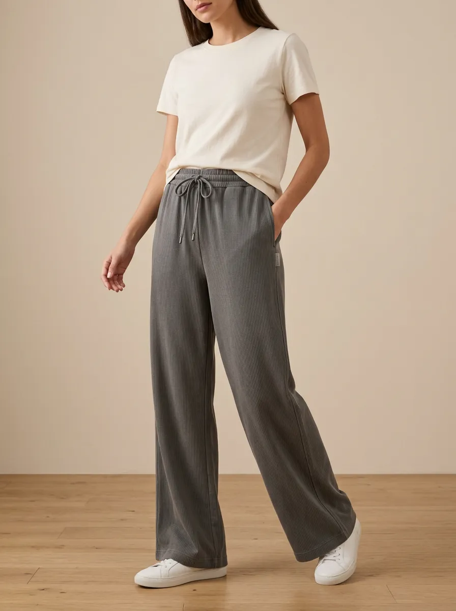 Women’s High Waist Printed Wide Leg Pants
