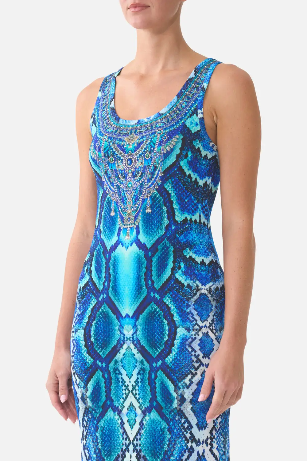 Jersey Scoop Neck Tank Dress