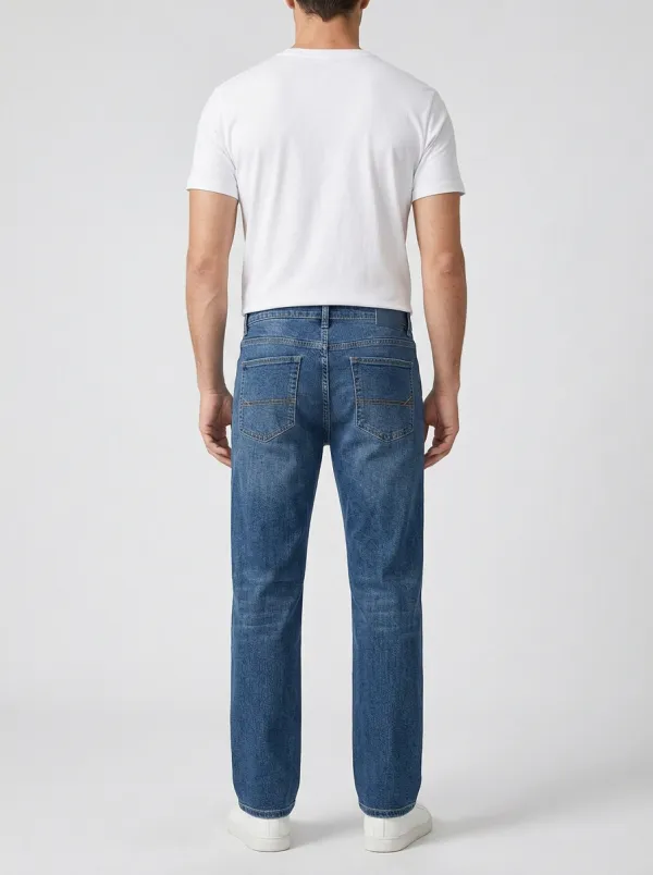 Straight Leg Classic Men's Loose Fit Jeans