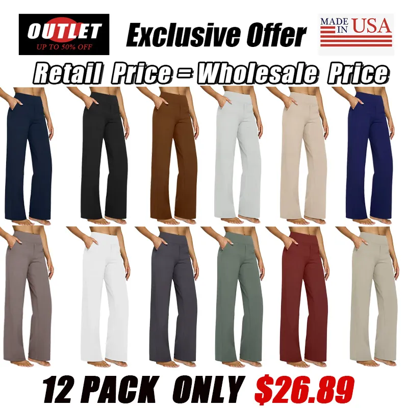 Loose High-Waist Business Casual Pants Yoga Pants Women's Wide-Leg Pants