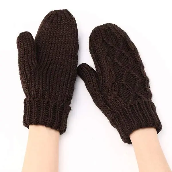 Women'S Handbag Warm Woolen Gloves 49808755C