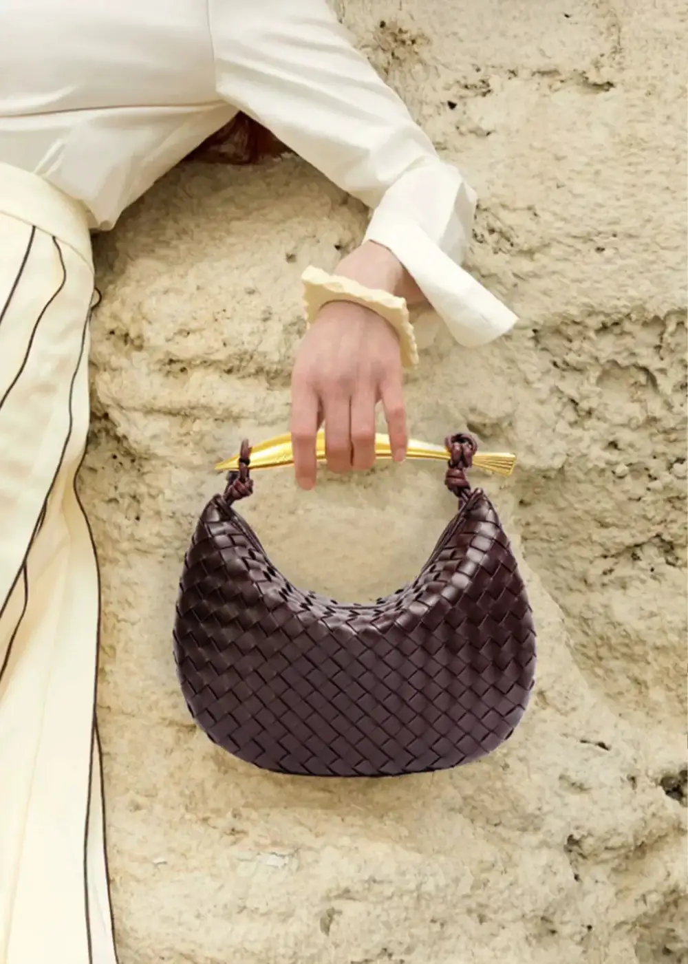 Structured Woven Tote Bag