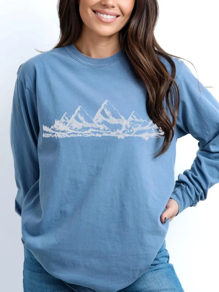 Mountain Range Landscape T-Shirt