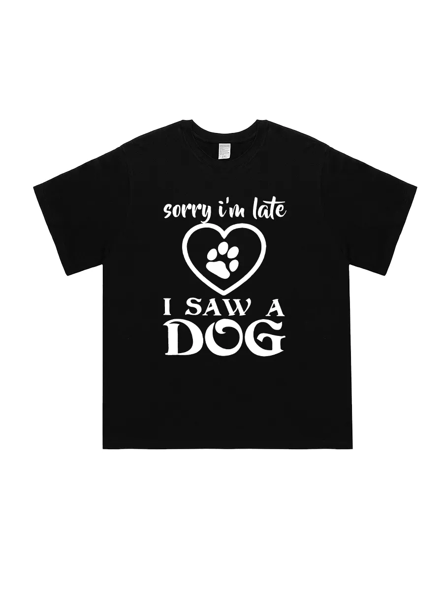 Dog Lover Late Apology Graphic Tee