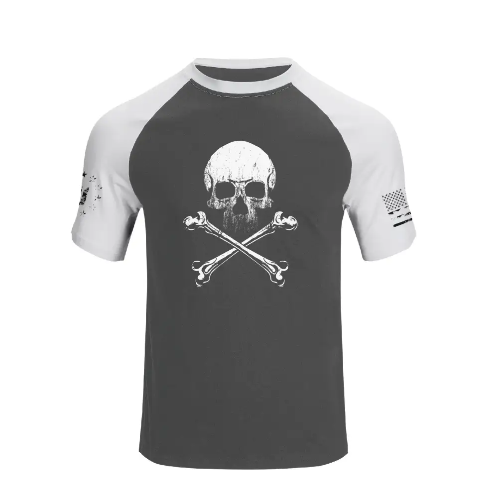 SKULL RAGLAN GRAPHIC TEE