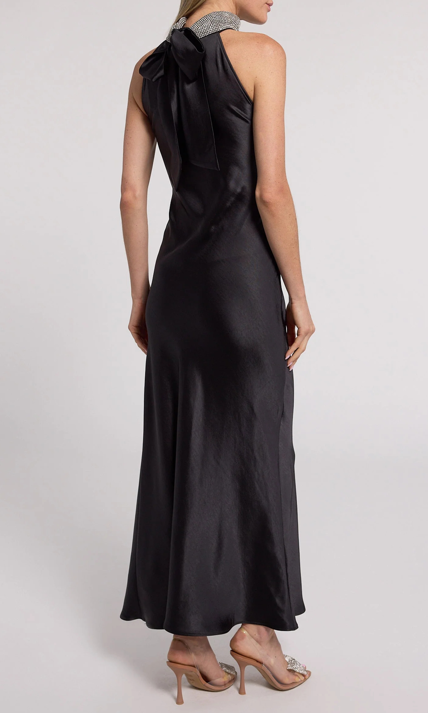 Crystal Halter Maxi Dress