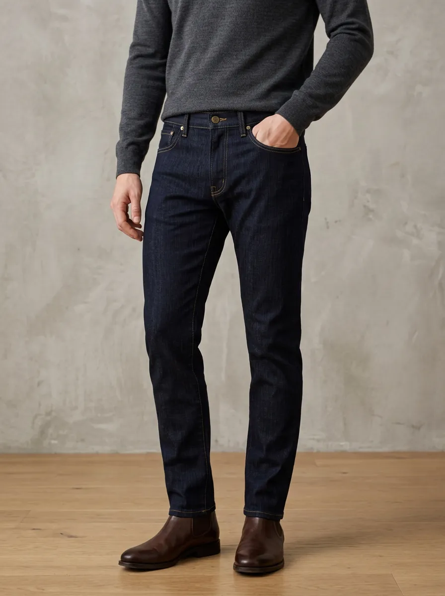 Men's Slim Fit Jeans with Five Pocket