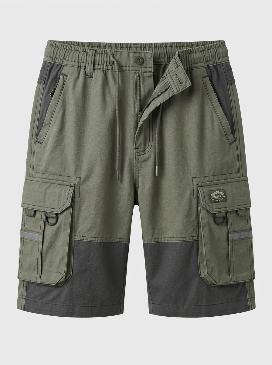Men's Outdoor Hiking Multi-Pocket Cargo Shorts