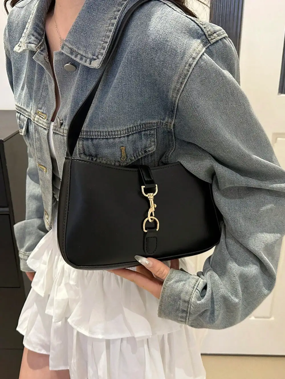 Minimalist Crescent Underarm Bag