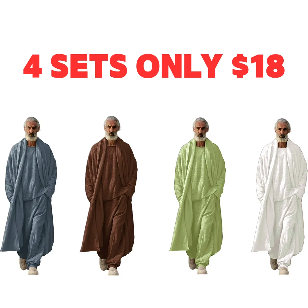Men’s 3-Piece Stretch Lounge Set – Soft, Simple, Versatile