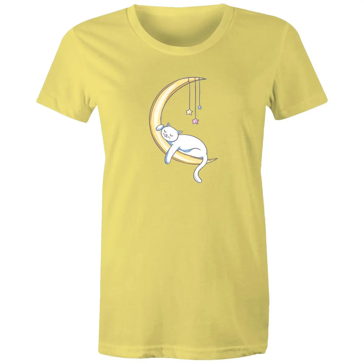Cat Sleeping on Moon T-Shirt