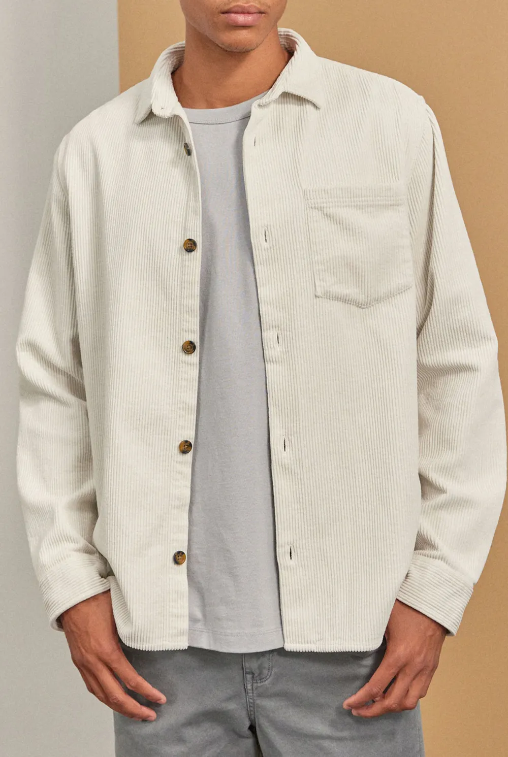 Thick Corduroy Button-up Jacket
