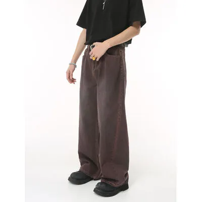 Weekend Washed Pocketed Stretch Straight Leg Jeans
