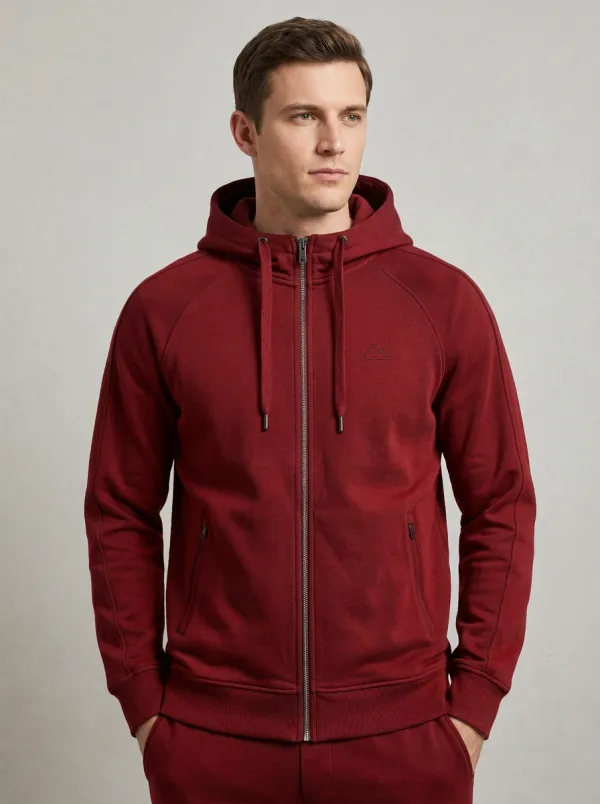 Men's Modern Hooded Zip-Up Sports Jacket