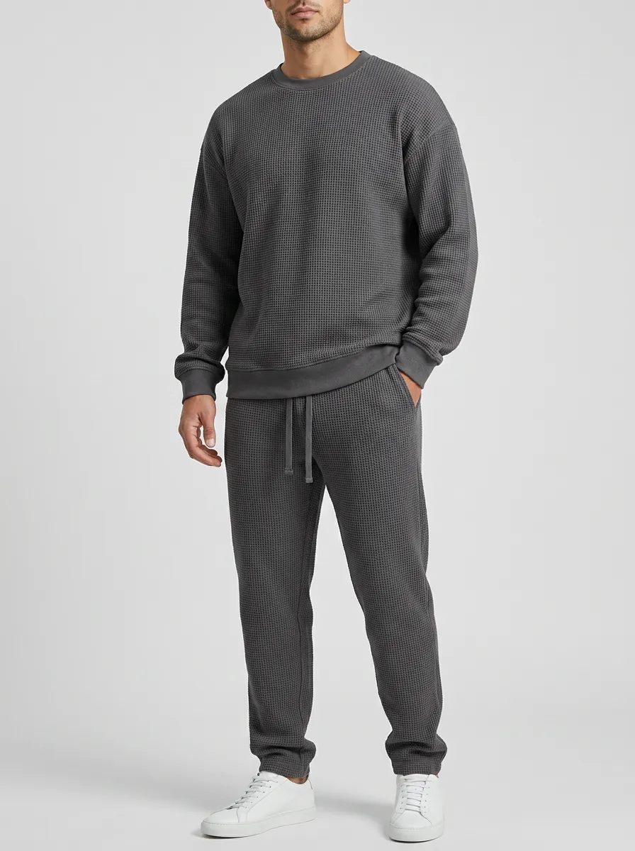 Minimal Men's Knit Sweater Tracksuit Set