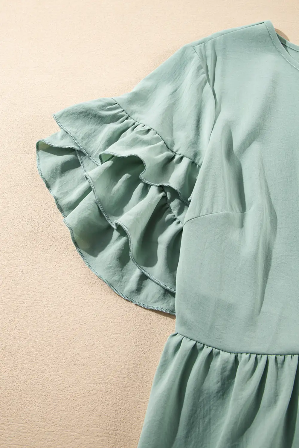 Ruffle Flared Mini Dress