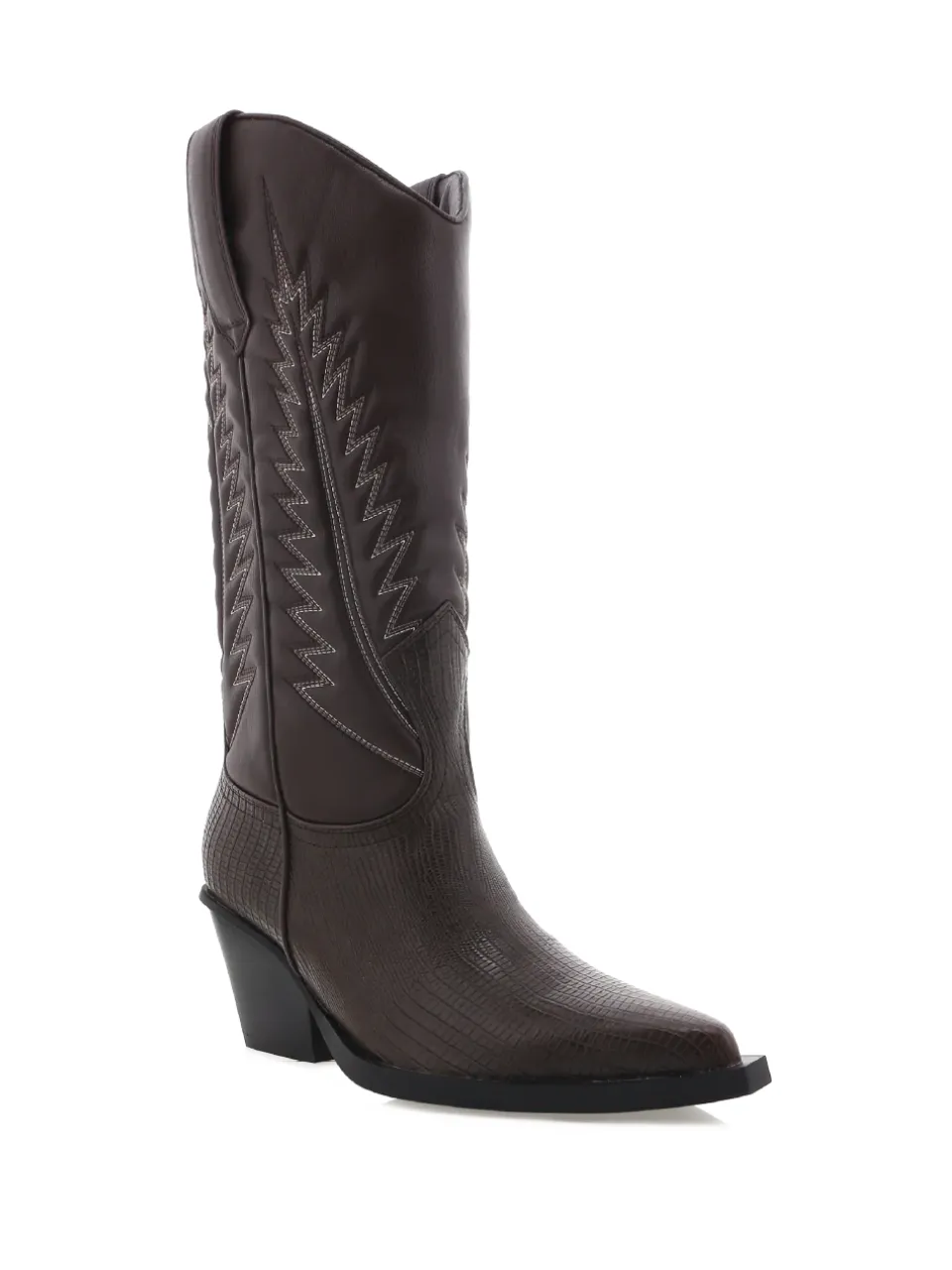 Classic Western Cowboy Pointed-Toe Knee-High Boots