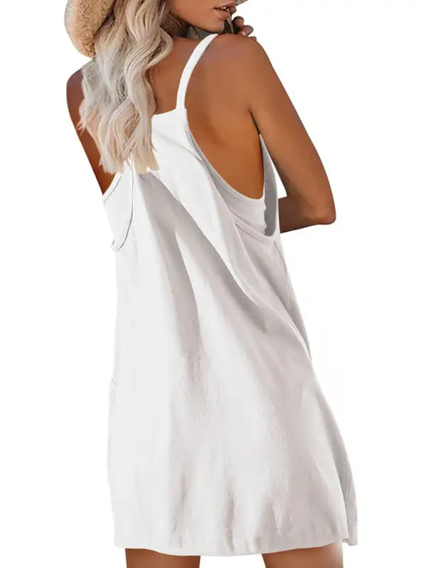 Casual Suspender Top Jumpsuit Shorts