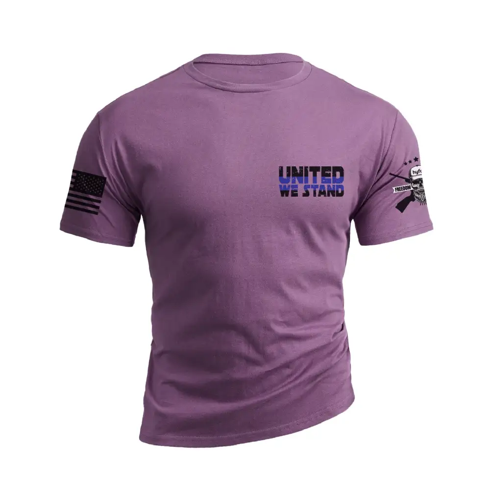 POLICE SUPPORT USA FLAG PATRIOTIC GRAPHIC TEE