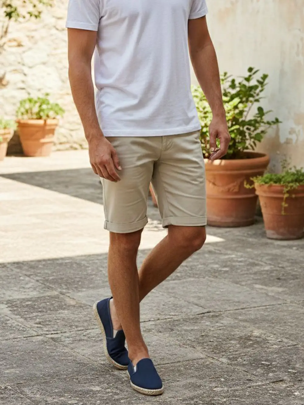 Men's Traditional Equestrian Pull On Canvas Espadrille Sandals