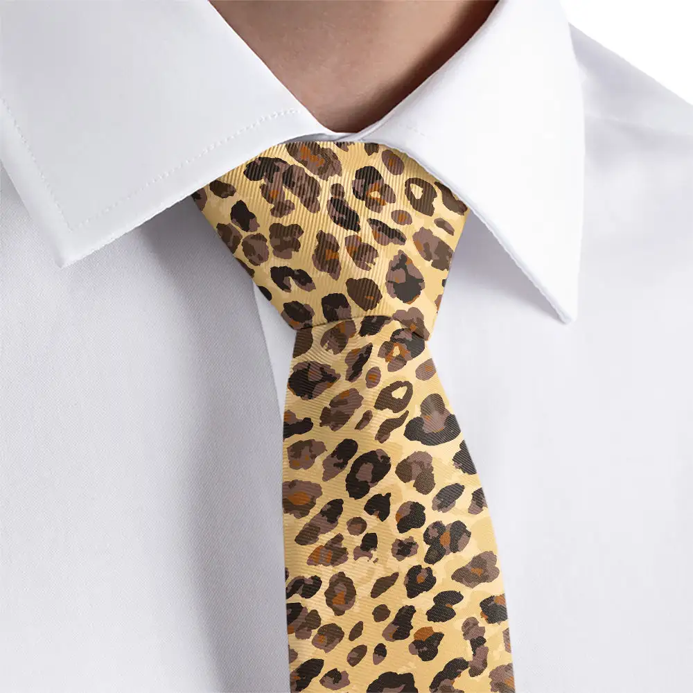 Cheetah Pattern Necktie