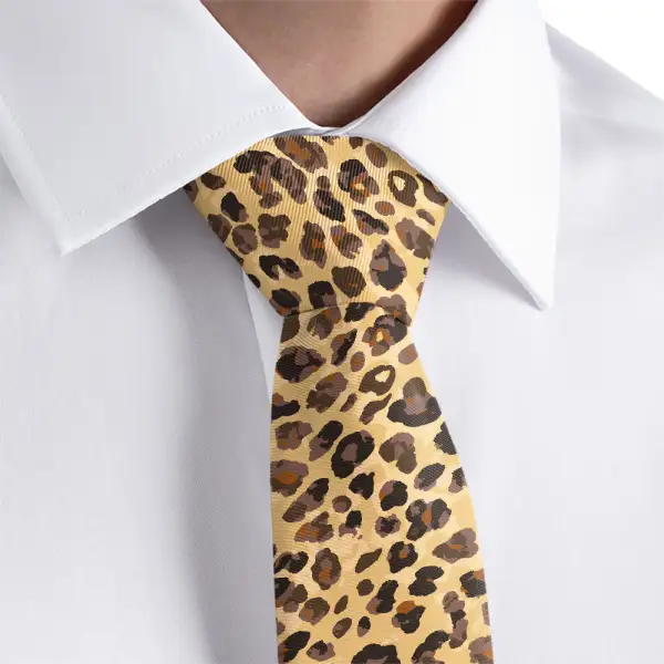 Cheetah Pattern Necktie