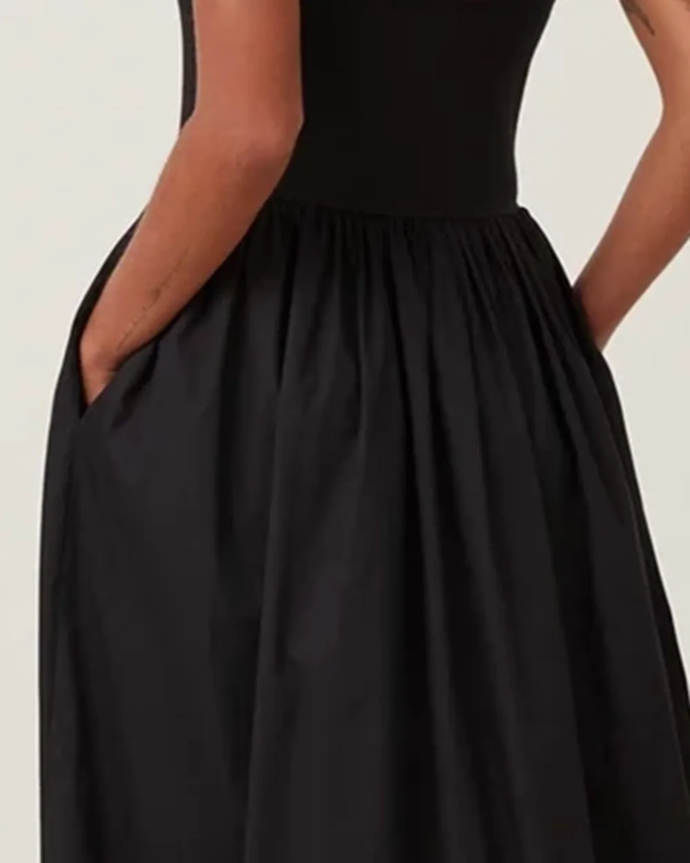 Splicing A-Line Maxi Dress