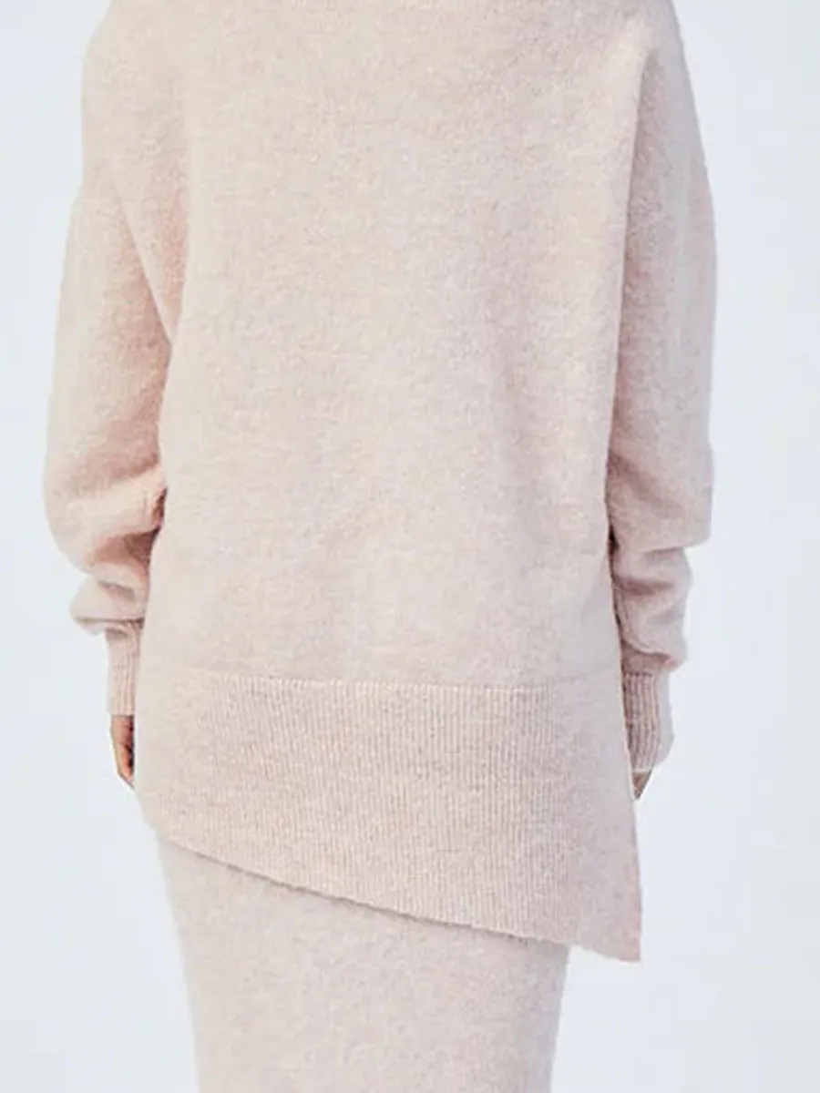 Mohair Crew Neck Knit Jumper