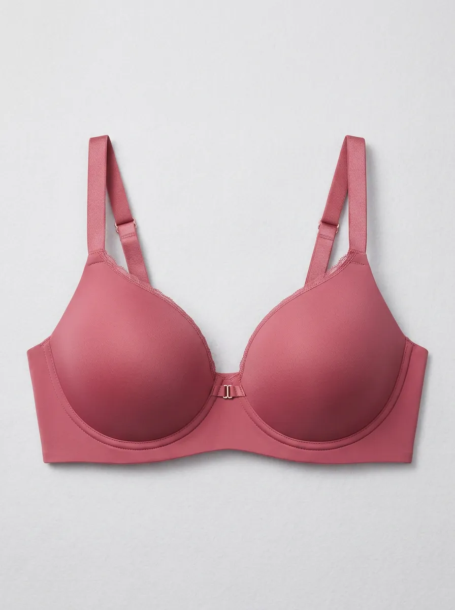 Women's Front-Closure Underwire Seamless Lace-Trim Bra