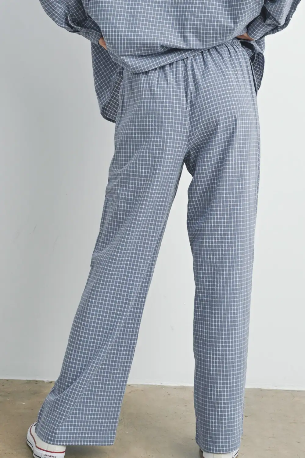 Clean Cut Checkered Drawstring Pants