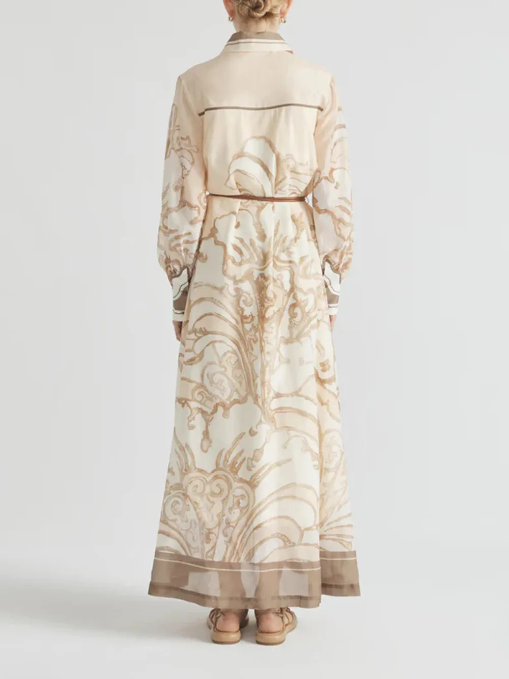 Casual Style Long Sleeve Mini Robe