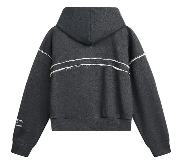 Distressed Casual Hoodie