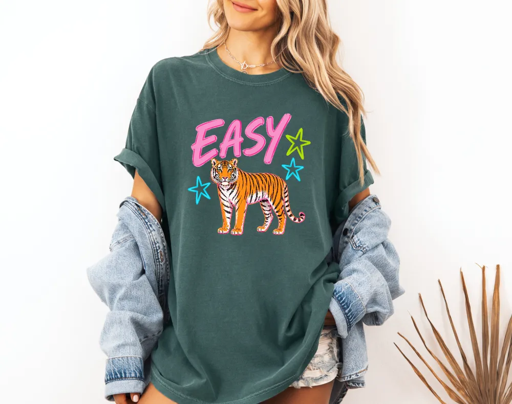 Tiger Motto Graphic Garment Dyed Tee