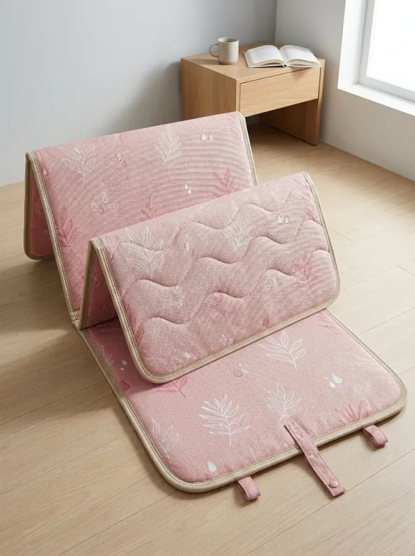 Botanical Leaf Water Drop Pattern Cooling Mat