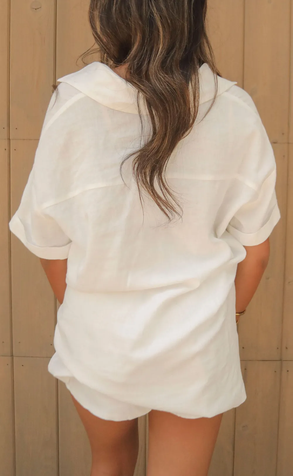 Short Sleeved Button Down Shirt and Shorts Set