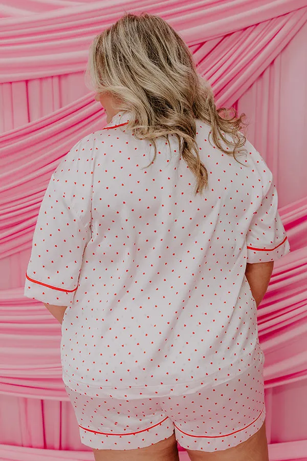 Stolen Hearts Satin Pajama Curves