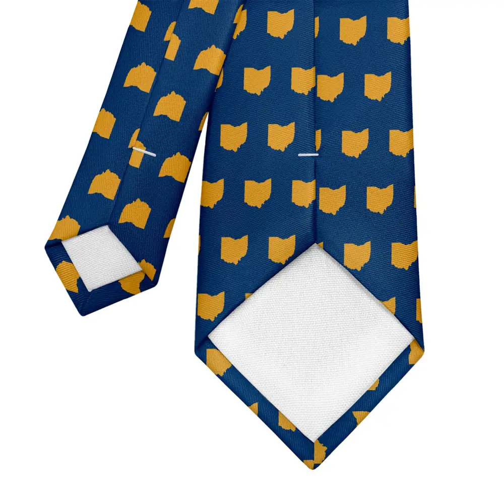 Modern Outline Emblem Expression Necktie