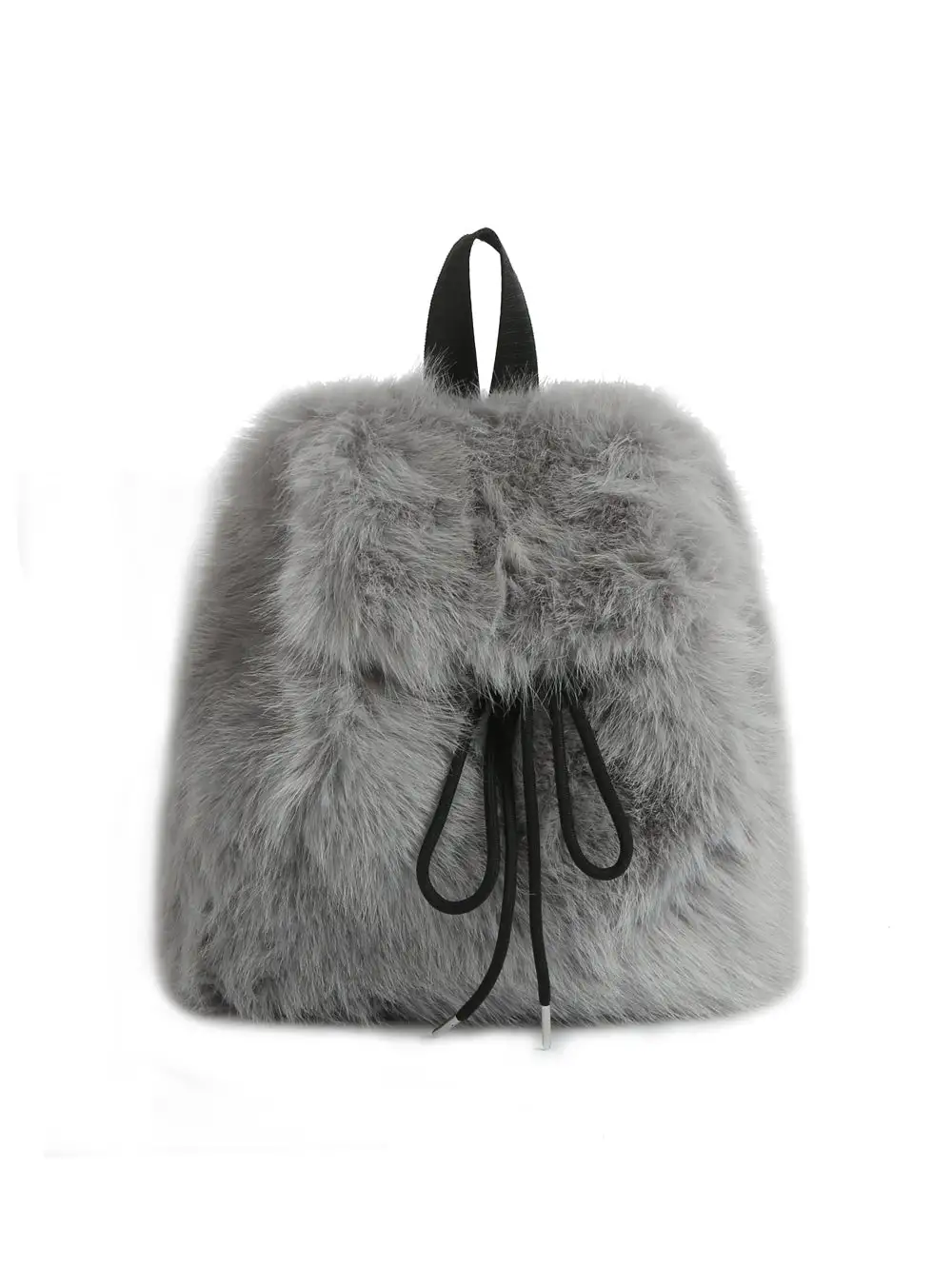 Plush Drawstring Casual Backpack