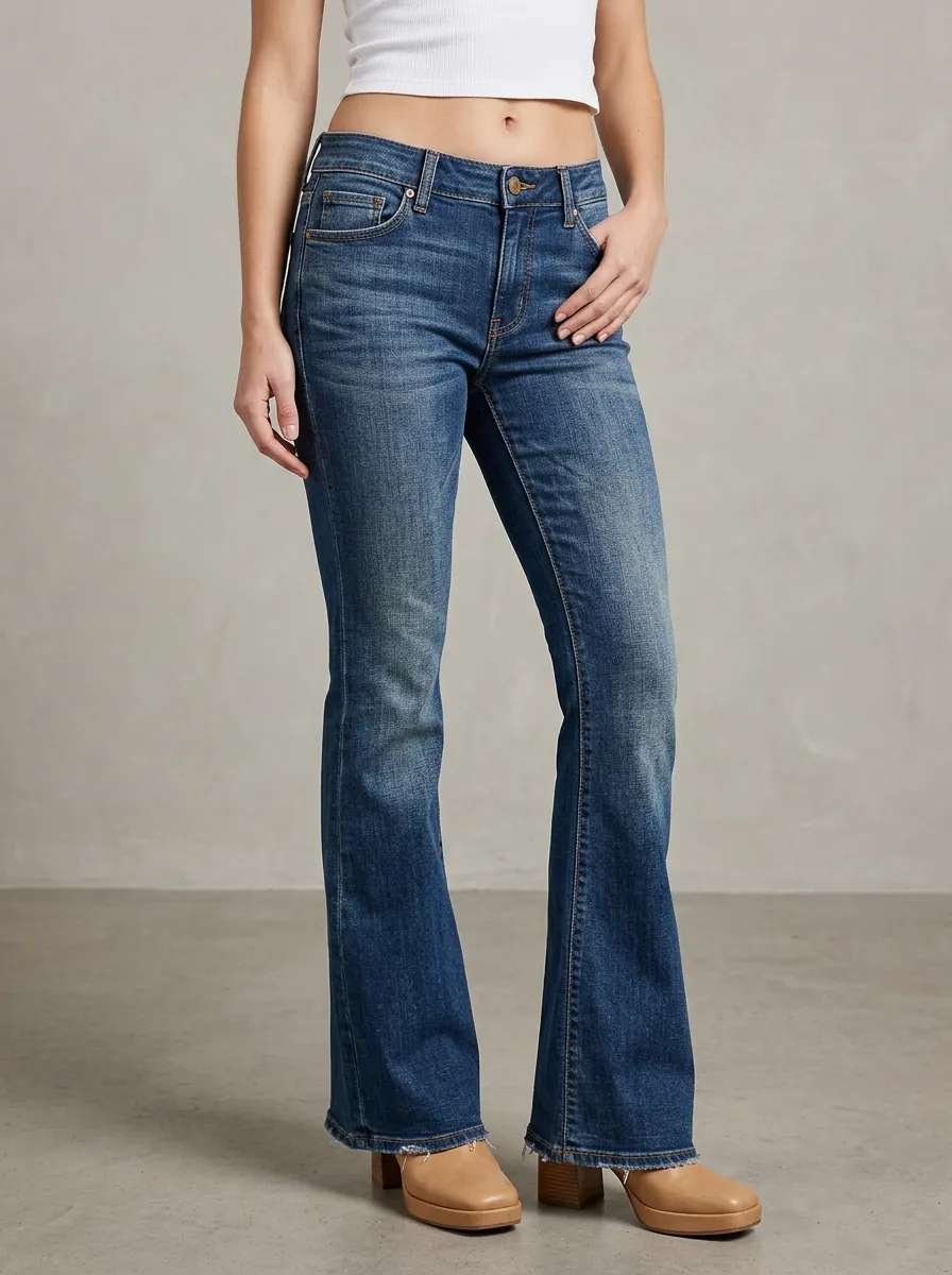 Mid Rise Casual Jeans