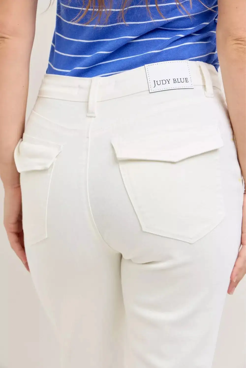 High Waist Pocketed Denim Jeans