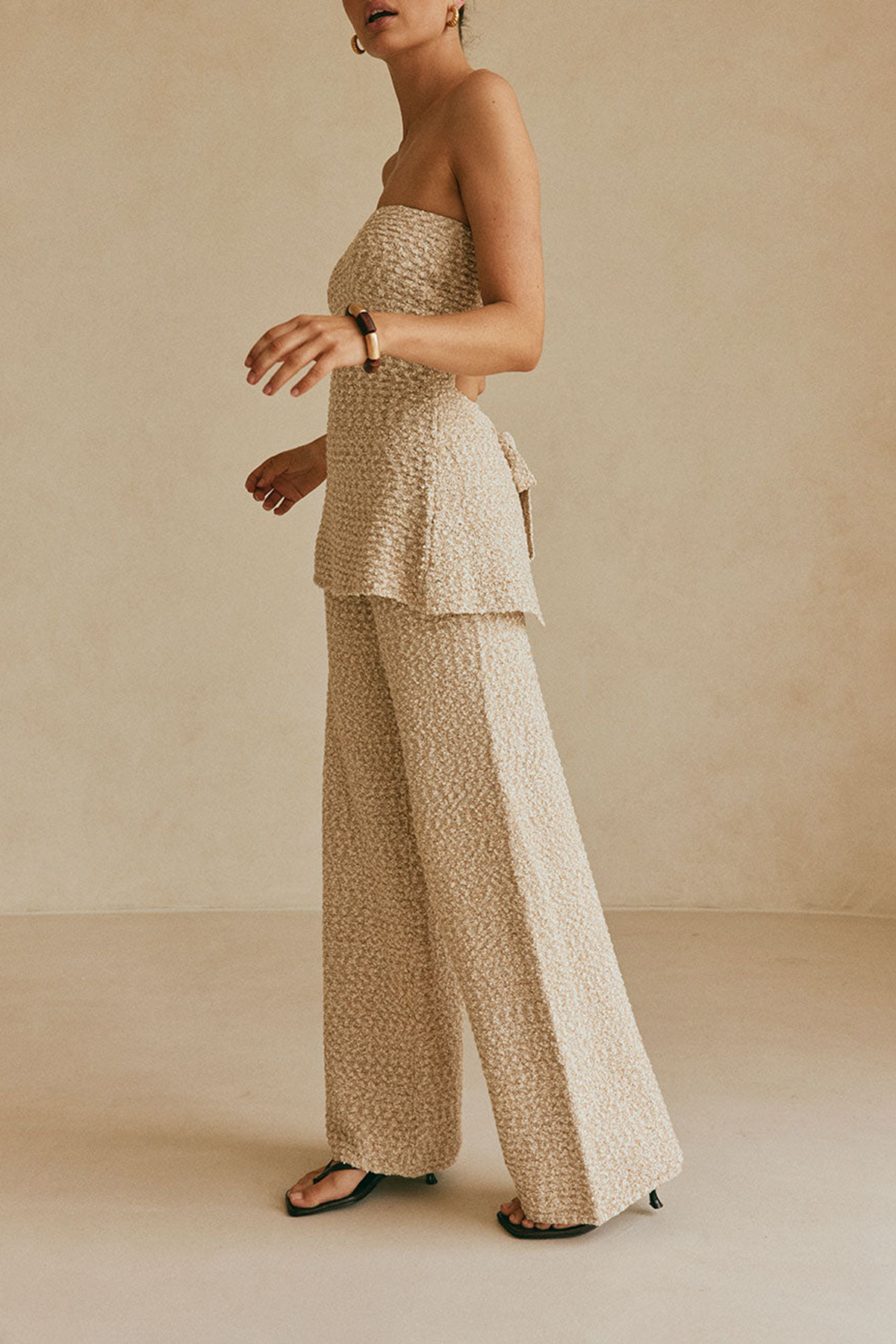 Strapless Ruched Knit Top