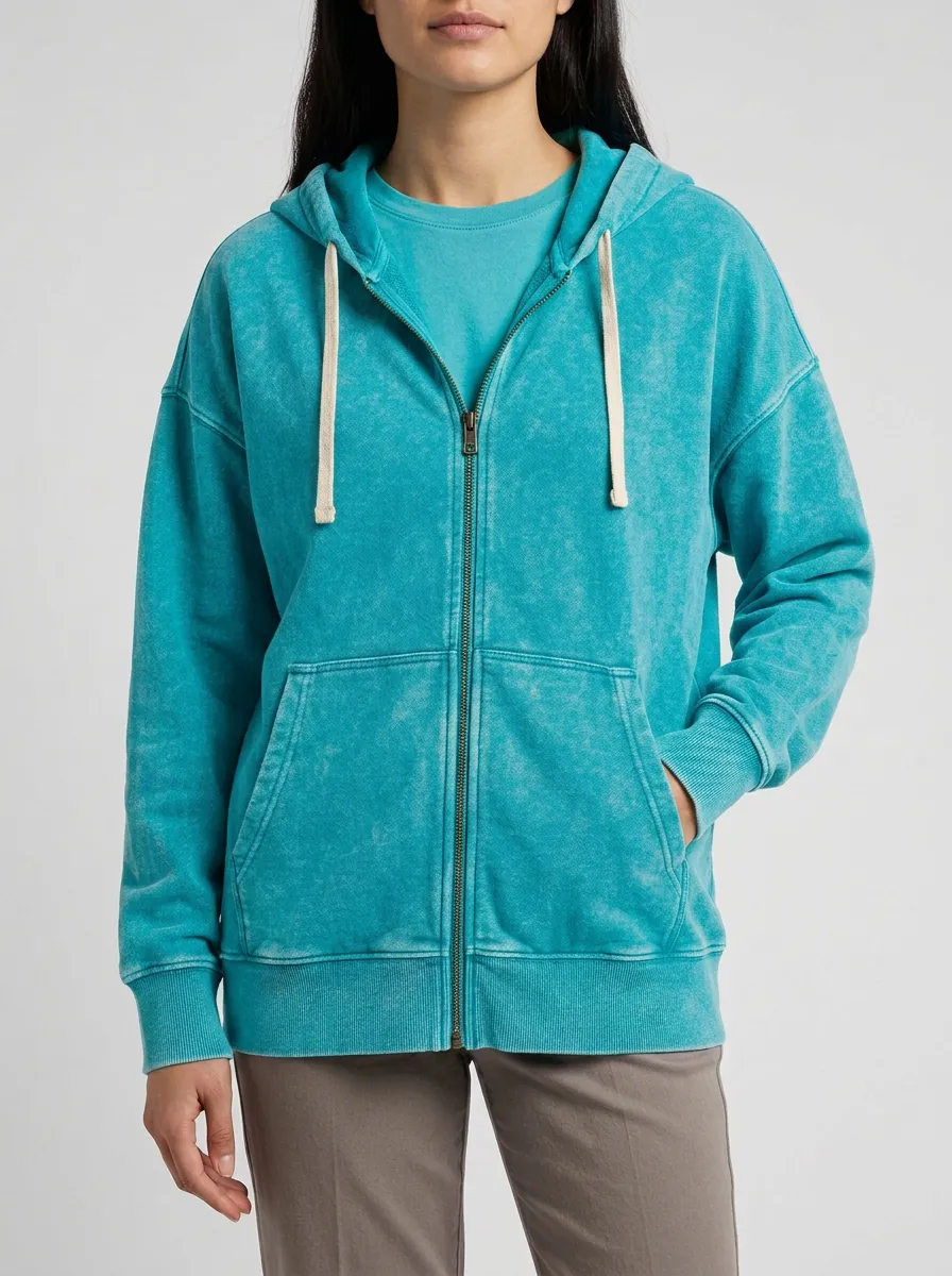 Zip-Up Women's Zip-Up Hooded Jacket